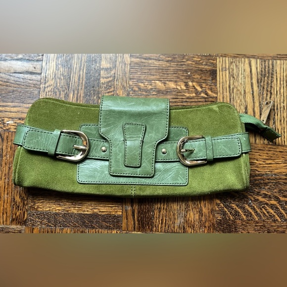 Banana Republic Green Cow Leather Clutch - Picture 14 of 14